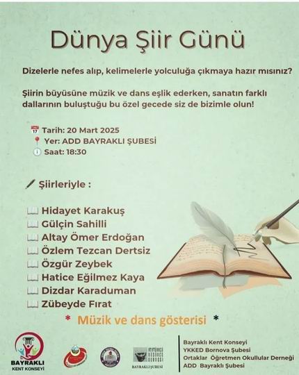 21 Mart Dünya Şiir Günü 2025 Etkinlikleri