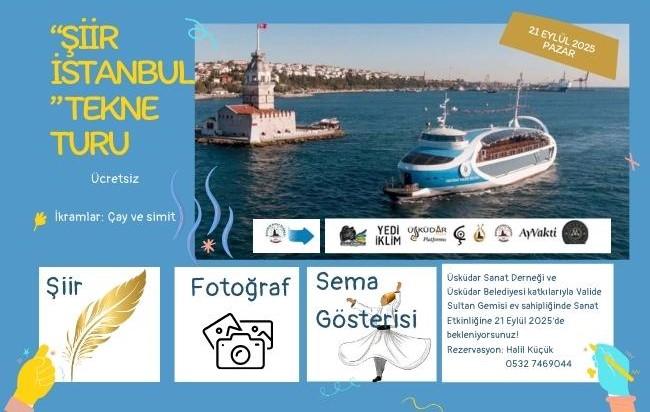 Eşsiz Şehir Şiir İstanbul’da Boğaz Turu